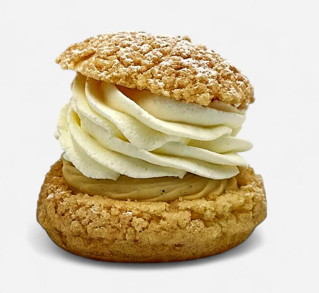 Classic vanilla pastry cream and Chantilly